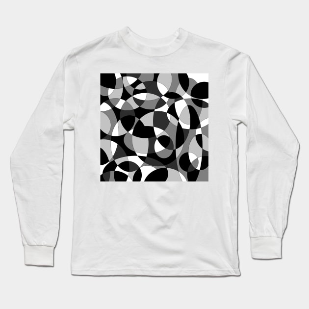 Circles in grey Long Sleeve T-Shirt by OmarZArtShop